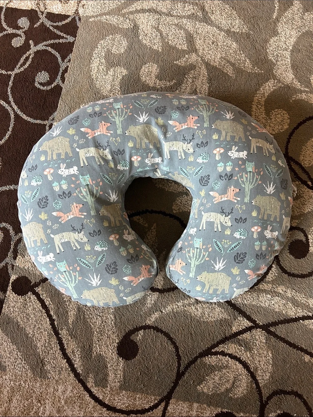 Baby Nursing Pillow – Woodland Print